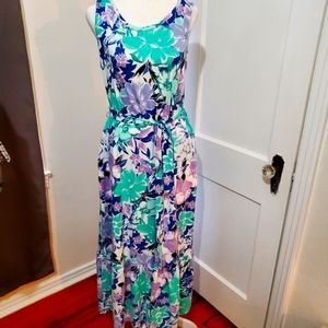 Cuddl Duds Brand Floral Maxi Dress